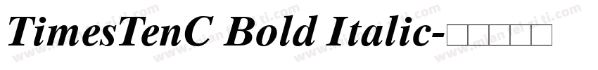 TimesTenC Bold Italic字体转换